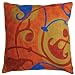 Koko 91506 SOUK Pillow 18x18 Moroccan tile inspired Hand crewel wool embroidery Cotton back Multicolor.