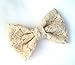 CREAM LACE BIG BOW HAIR CLIP