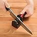 Knife Sharpener – Great, Professional, Attractive and Light Weight - Two stage Knife Sharpening for Standard Knives - Manual, can be Used Left or Right Handed - Designed for Safety - Hard Plastic Casing and Tough Design – Two Stages Tungsten Steel and Ceramic – Best Knife Sharpener for Kitchen - Strokes to Keep Blades Sharp - Soft Grip Handle - Quickly Sharpens a Very Dull Blade