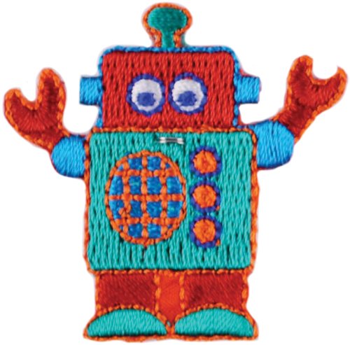 Iron-On Appliques-Robot 1/Pkg