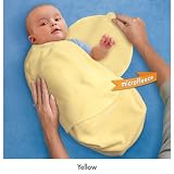 SwaddleMe  Adjustable Infant Wrap Yellow Cotton Small (7-14 Lbs.)