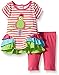 Nannette Baby Girls' Little 2 Piece Playwear Set with Ruffled Sides
