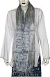 Silk Scarf Rectangular Womens Accessory 28 x 80 inches (psrf088)