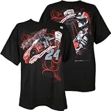 Jeff Gordon #24 Nascar Downforce Tee by Chase Authentics (Black-Red)