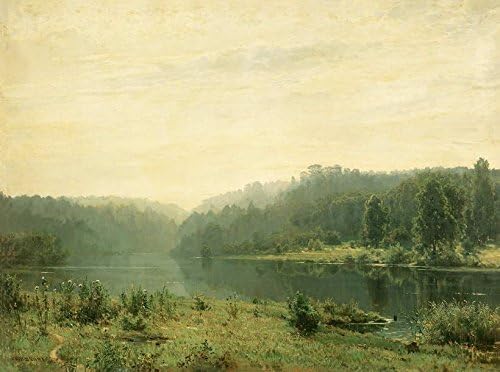 Eleven 7(Frame) Ivan Shishkin Foggy Morning Abstract Music Wall Art Kitchen Decor Abstract Living Room Background Black And Red Wal