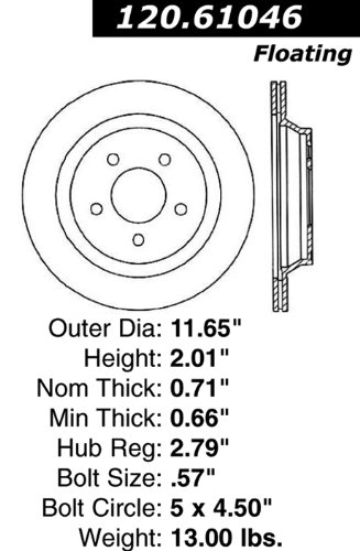 Centric Parts 121.61046 C-Tek Standard Brake 