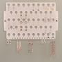 Wall Mount Earring Holder Storage Rack Hanging Jewelry Organizer Display (Earring Angel Frosted Acrylic)