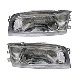 1997-2001 Mitsubishi Mirage Sedan 4 door Headlights Headlamps Head Lights Lamps Pair... by Aftermarket