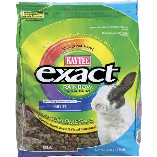 Kaytee Exact Rainbow Treats for Rabbits, 4-Pound 