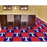 Texas Rangers Carpet Tiles 18"x18" tiles by Fan Mats