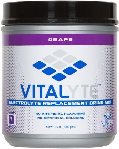 Vitalyte Natural Electrolyte Replacement Powder Sports Drink Mix, 80 Servings Per Jar, Grape by Vitalyte Sports Nutrition