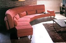 Overture Modern Microfiber Sectional Sofa (Couch) Set with Ottoman