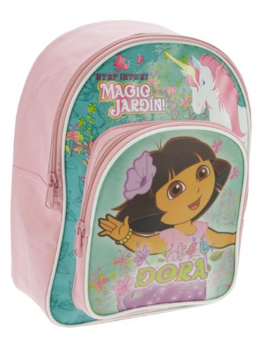 Trade Mark Collections Dora Enchanted Garden Backpack School Bag with Front Pocket