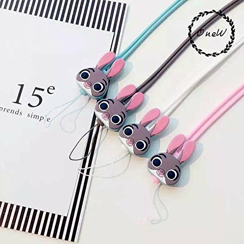 HFORVER 4pcs ! 40cm neck strap Colorful Silicone Anti-static Straps/hand Wrist Neck Lanyards/ String /Cord for Mobile Cell Phones, Cameras, USB Flash Drives, Keys, Id Name Card (4 peces!)