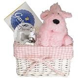 Pink Puppy Love Dog Themed French Gift Basket by
