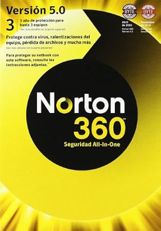 Norton 360 5.0 Es 1 usuario 3 PC Mm