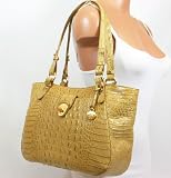 NEW AUTHENTIC BRAHMIN COLLETTE CARRYALL TOTE (Sandalwood Melbourne/Brass) Reviews
