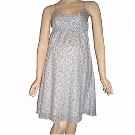 Blue Flower Maternity Dress Elegant yet easy-wearing style for an evening out, a special occasion, or a casual day.