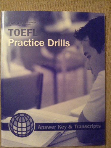 toefl practice drills  answer key
