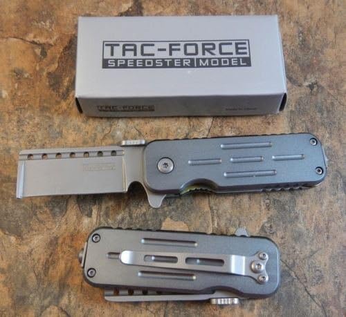 TAC-FORCE Spring Assisted Opening Razor Blade Glass Breaker Pocket Knife NEW