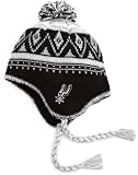 NBA Men's Tassel Knit Hat - Ke80Z, San Antonio Spurs, One Size, Black/grey/white , San Antonio Spurs , Black/Grey/White