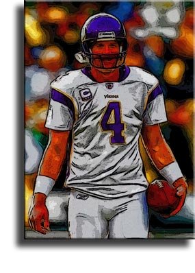 Completely Handpainted American Football Sport Painting, Custom Order FL3352, Oil on Canvas, with Option to Paint Jerry, Brett & Co. from Any Other Favorite Photograph or Picture, Unframed, Size 16