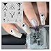 NICOLE DIARY Triangle Nail Art Stamp Template Geometry Image Stamping Plate NDP-104