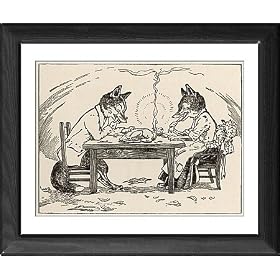 Framed Prints of The Hungry Fox (animal as human) 5 of 5 from Mary Evans