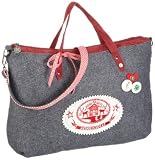 Adelheid Heimatgl&uuml;ck Laptoptasche 11210990937, Damen Laptop-Taschen, Grau (mausgrau 940), 46x34x11 cm (B x H x T)