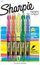 Sharpie Accent Liquid Pen-Style Highlighters, 5 Colored Highlighters(24575PP)