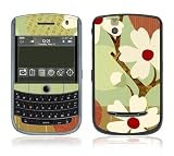 Asian Flower Design Skin Cover Decal Sticker for the Blackberry Tour RIM 9630 (Verizon Wireless / Sprint) Cell Phone