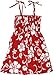 Robert J. Clancey Girls Hibiscus Spaghetti Elastic Hawaiian Aloha Sundress