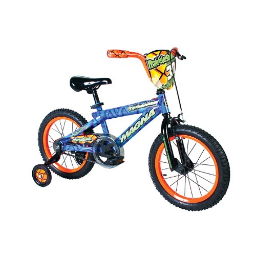 Dynacraft Boy's Magna Rattle Snake Bike (Blue/Orange, 16-Inch)
