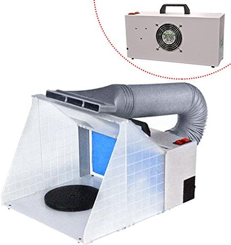 220V E420 Airbrushing spay booth Workbench &amp; Extension hose &amp; extraction kit