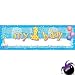 My 1st Birthday Blue Giant Write-in Banner