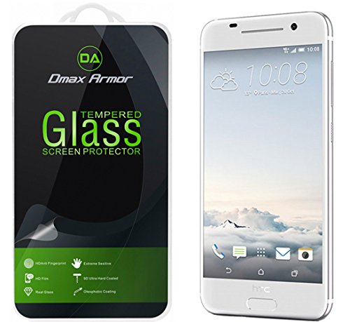 HTC One A9 Glass Screen Protector, Dmax Armor® Ballistics [Tempered Glass] 99% Touch-screen Accurate, Anti-Scratch, Anti-Fingerprint, Round Edge, Ultra-clear - Retail Packaging