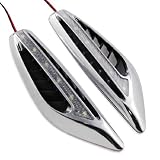 One Pair of Transparent White LED Roadster Coupe Turbo Racing Car SUV Truck Air Hood... by Astra Security