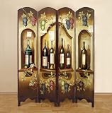 Review One Classy Place  / Vineyard Wood 4 Panel Room Divider
