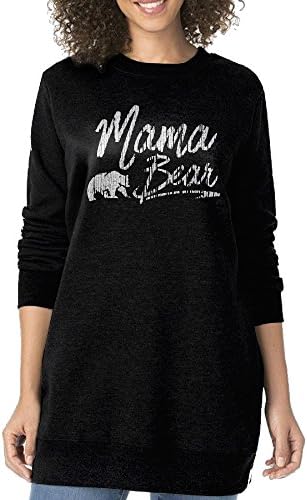 Mama Bear Family Retro Word Logo Women's Long Sweatshirt Hoodie