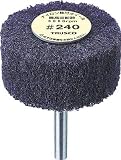 ＴＲＵＳＣＯ　ナイロン軸付ホイール　外径１００Ｘ厚２５Ｘ軸６　５個入　２４０♯　1148346 UFN1025240