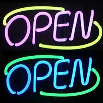 Neon OPEN Sign-Solid Colors or Multi Colors