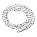 Italian 6.5mm Solid 925 Sterling Silver Beveled Cuban Curb Link Chain, 22