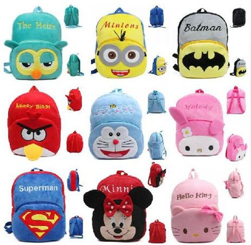 Children Cartoon Plush Pack Kindergarten Kid Backpack, 5-6 Year Old Children
