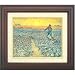 共同印刷・ゴッホ「夕日と種蒔く人」複製画: 画家のエネルギーが、輝く太陽から溢れ出てくるような作品です。ミレーの作品「種蒔く人」の模写ではありますが、力強い色使いは情熱の画家・ゴッホならではのものと言えるでしょう。黄色い太陽と青い地面のコントラス...