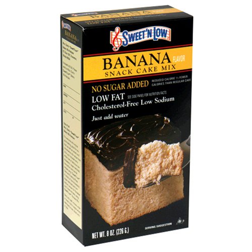 Sweet N Low Cake Mix, Banana, 8-Ounce Boxes (Pack of 12) by Banana Cakes