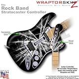 Lightning White WraptorSkinz Skin fits Rock Band Stratocaster Guitar for Ni ....