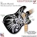 Lightning White WraptorSkinz Skin fits Rock Band Stratocaster Guitar for Nintendo Wii, XBOX 360, PS2 & PS3 (GUITAR NOT INCLUDED)