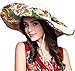 Women's Large Brimmed Summer Hat Foldable Garden Beach UV Protective Sun Hat