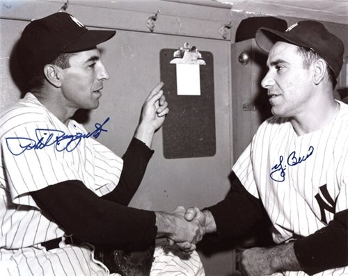 Phil Rizzuto / Yogi Berra Autographed/Hand Signed New York Yankees Baseball 8x10 Photo