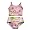 Girlfriends by Anita G. - Toddler Girls 2 Piece Tankini Swimsuit, Pink, Fuschia, Green (Size 2T)